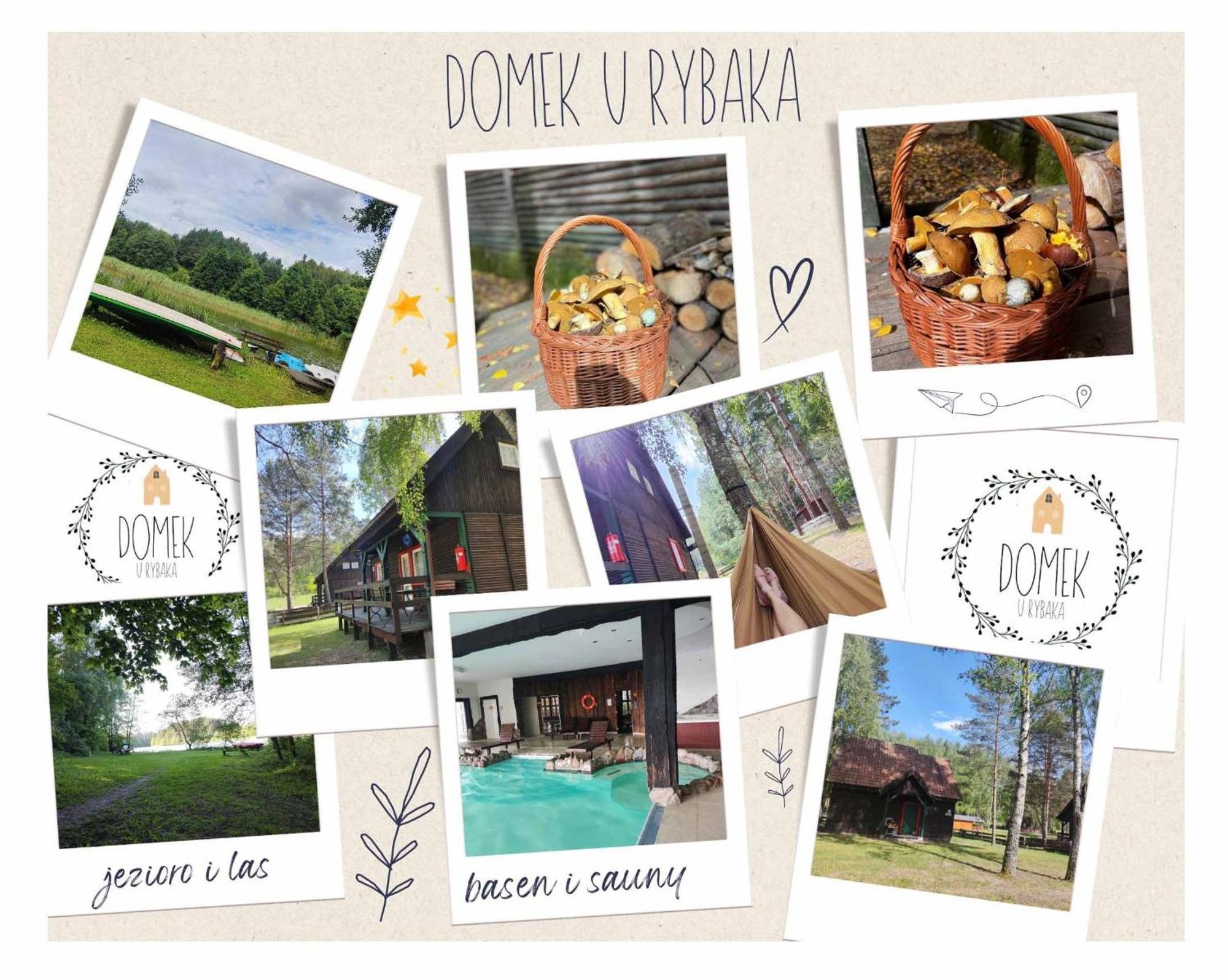 Domek U Rybaka Na Mazurach Z Basenem Guzowy Piec Zewnętrze zdjęcie